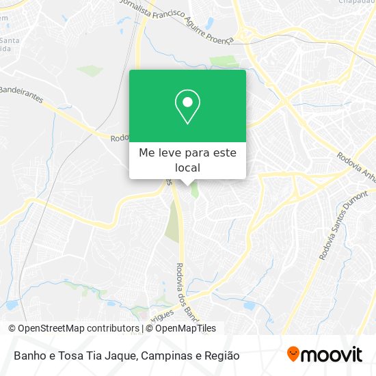 Banho e Tosa Tia Jaque mapa