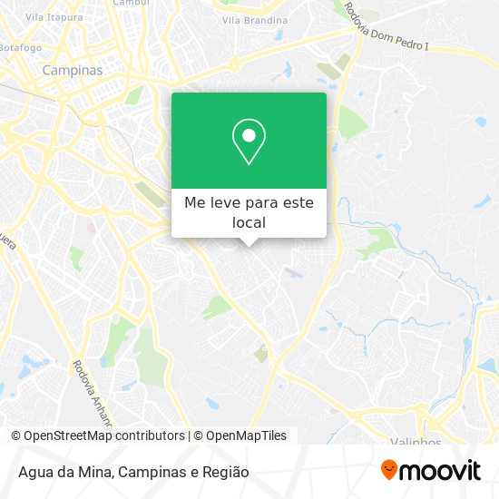 Agua da Mina mapa