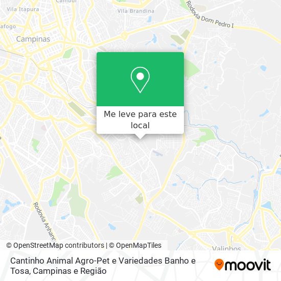 Cantinho Animal Agro-Pet e Variedades Banho e Tosa mapa