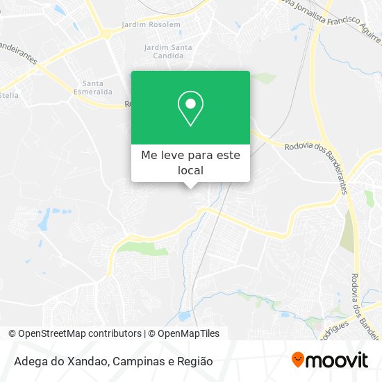 Adega do Xandao mapa