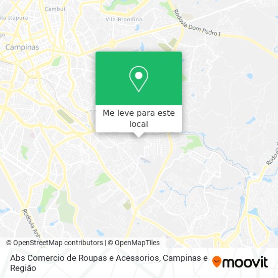 Abs Comercio de Roupas e Acessorios mapa