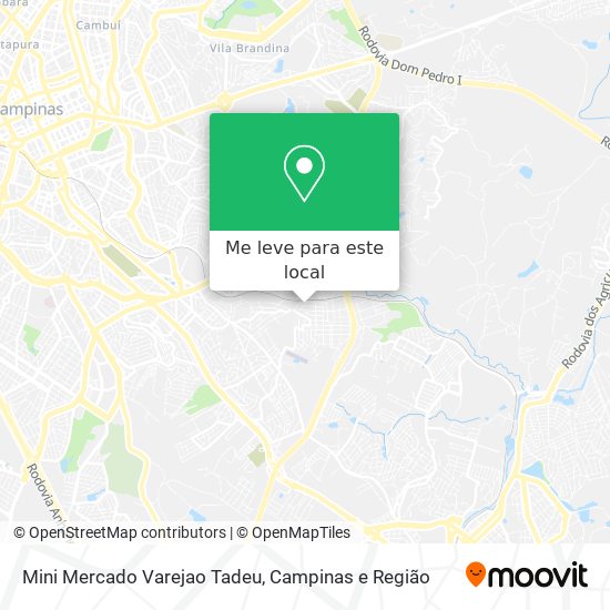 Mini Mercado Varejao Tadeu mapa