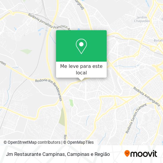 Jm Restaurante Campinas mapa