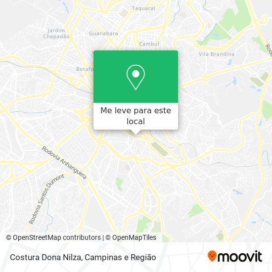 Costura Dona Nilza mapa