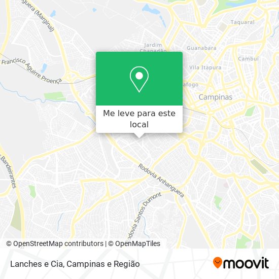 Lanches e Cia mapa