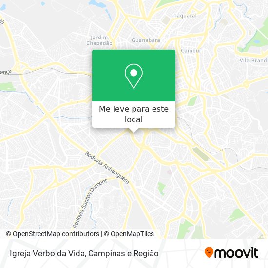 Igreja Verbo da Vida mapa