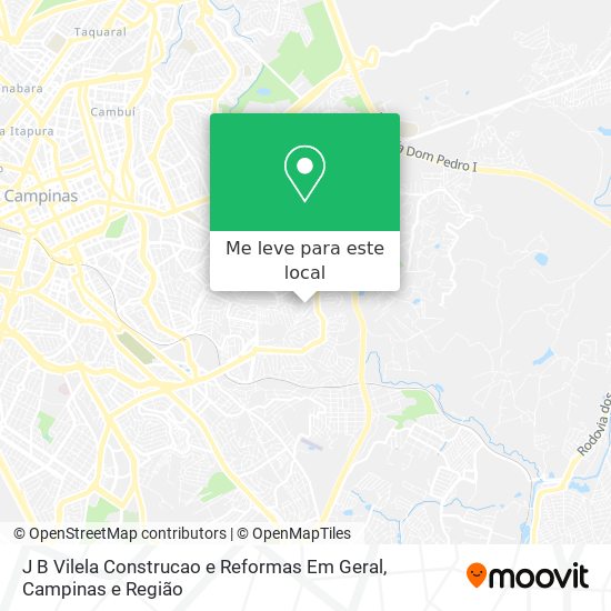 J B Vilela Construcao e Reformas Em Geral mapa