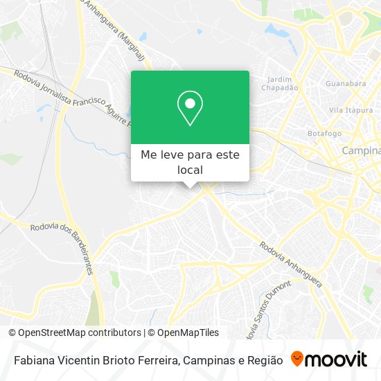 Fabiana Vicentin Brioto Ferreira mapa