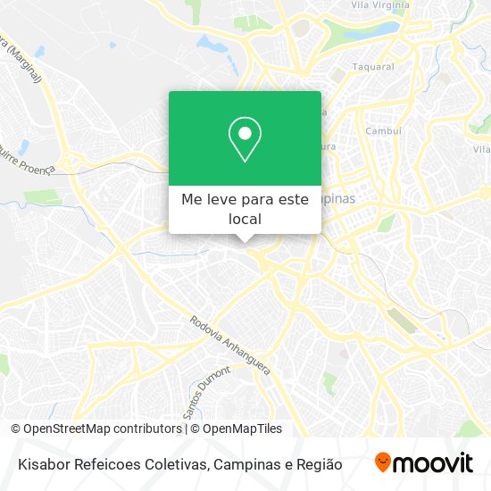 Kisabor Refeicoes Coletivas mapa
