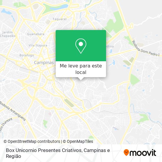 Box Unicornio Presentes Criativos mapa