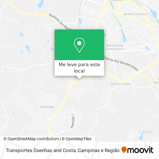Transportes Duenhas and Costa mapa
