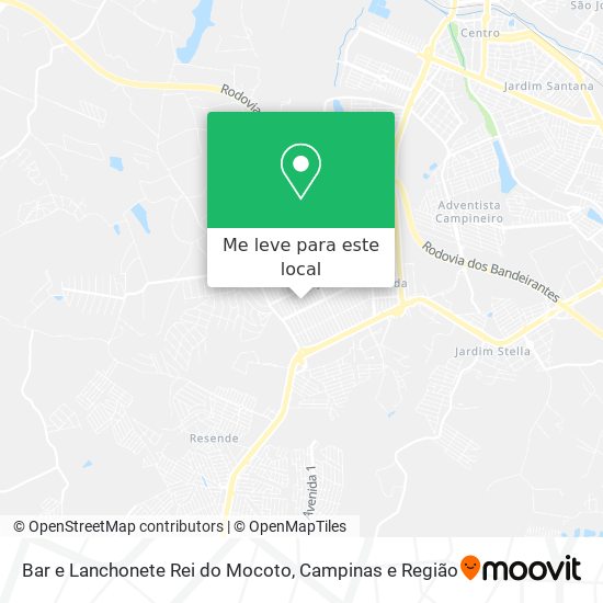 Bar e Lanchonete Rei do Mocoto mapa