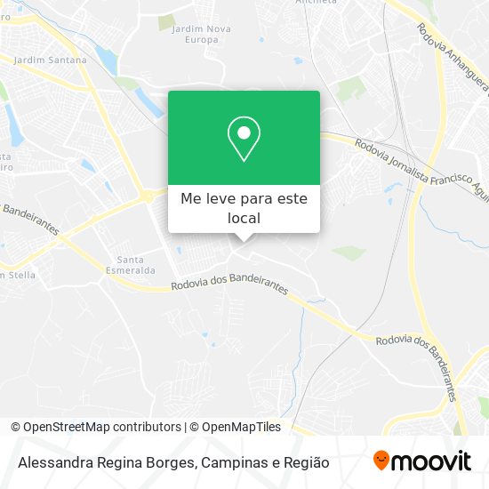 Alessandra Regina Borges mapa