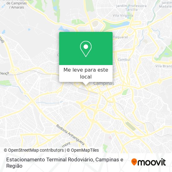 Estacionamento Terminal Rodoviário mapa