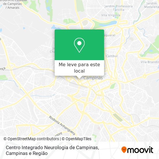 Centro Integrado Neurologia de Campinas mapa