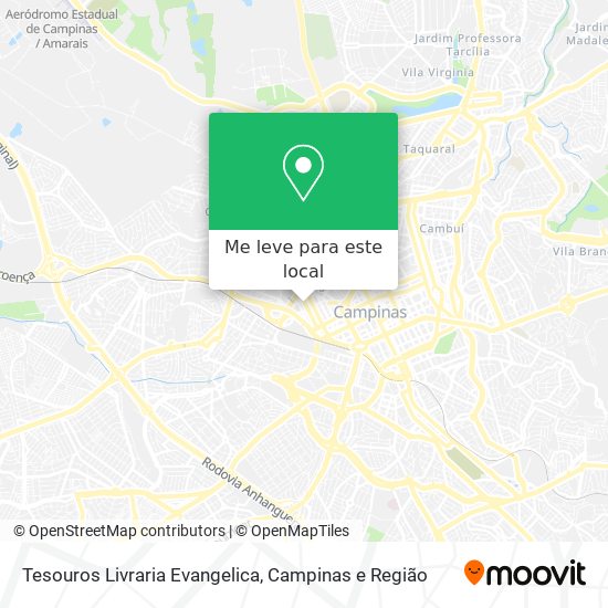 Tesouros Livraria Evangelica mapa