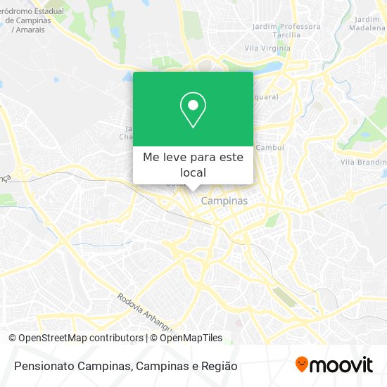 Pensionato Campinas mapa