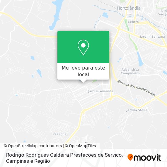 Rodrigo Rodrigues Caldeira Prestacoes de Servico mapa