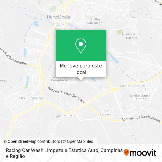 Racing Car Wash Limpeza e Estetica Auto mapa