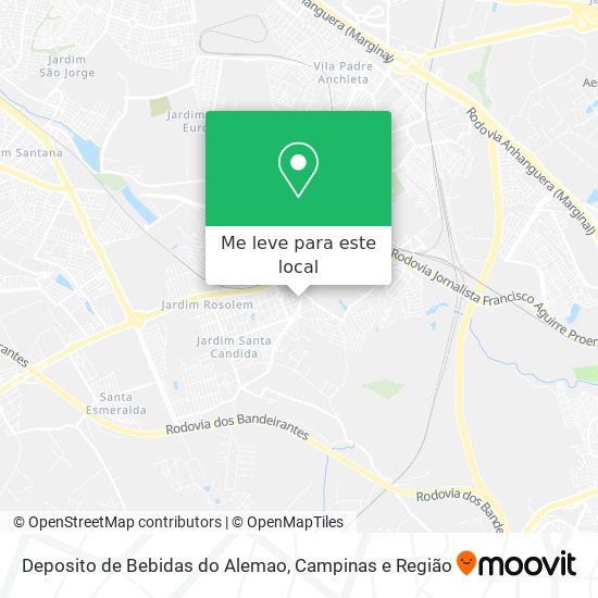 Deposito de Bebidas do Alemao mapa