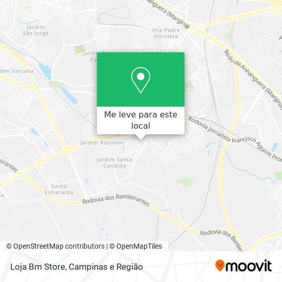Loja Bm Store mapa