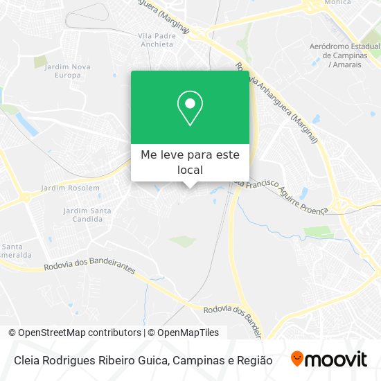 Cleia Rodrigues Ribeiro Guica mapa