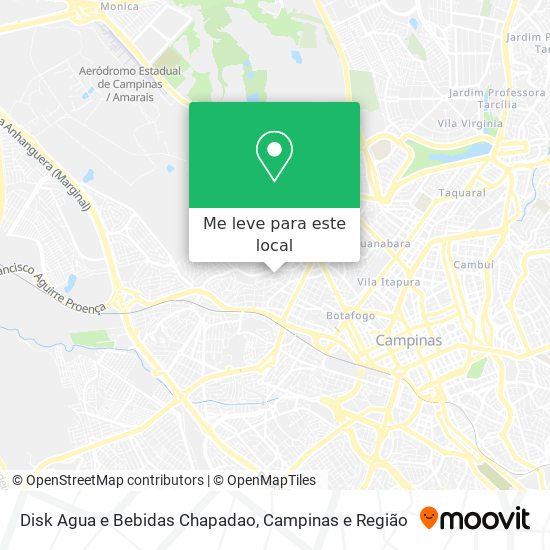 Disk Agua e Bebidas Chapadao mapa