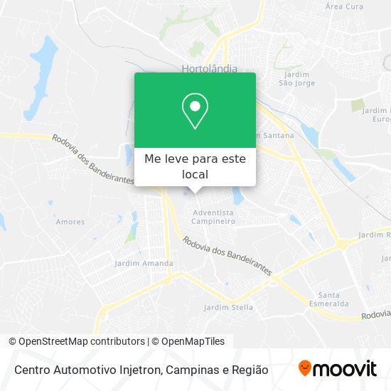 Centro Automotivo Injetron mapa