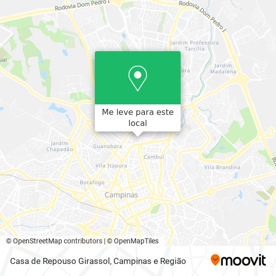 Casa de Repouso Girassol mapa