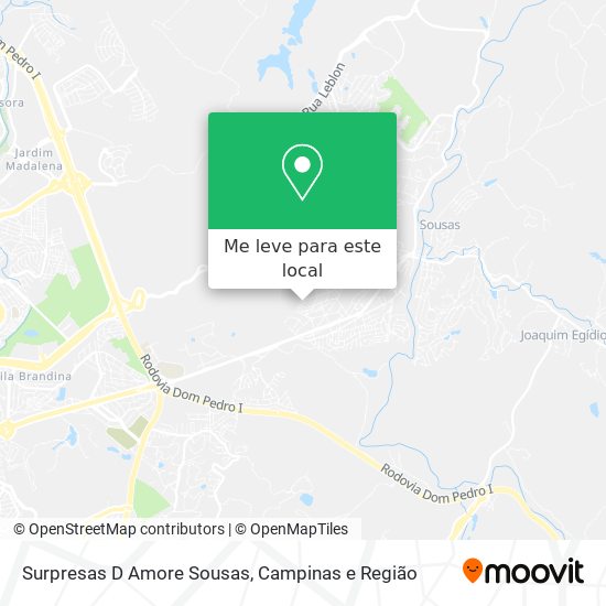 Surpresas D Amore Sousas mapa