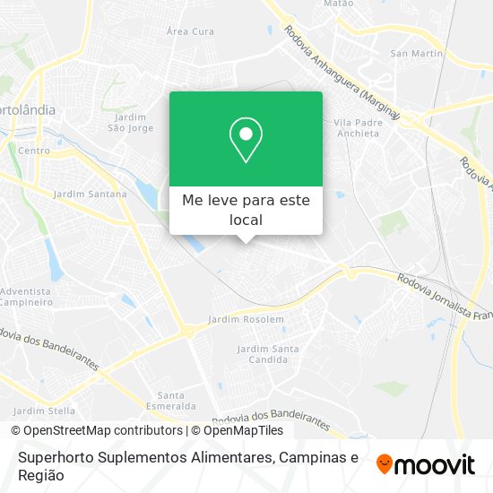 Superhorto Suplementos Alimentares mapa