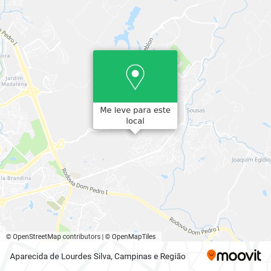 Aparecida de Lourdes Silva mapa