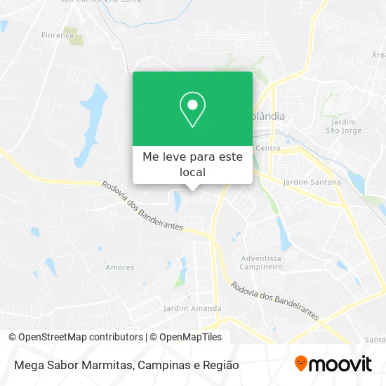 Mega Sabor Marmitas mapa