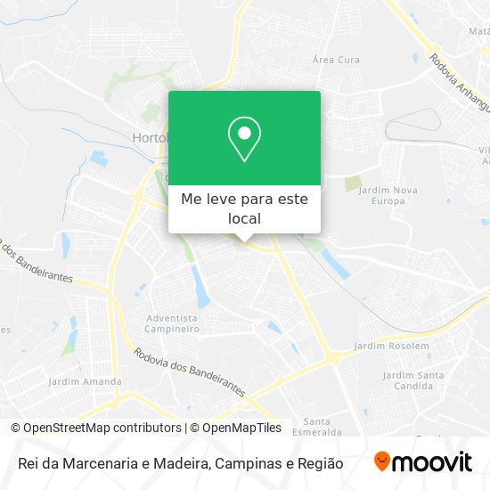Rei da Marcenaria e Madeira mapa