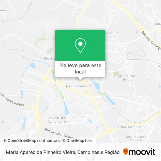 Maria Aparecida Pinheiro Vieira mapa