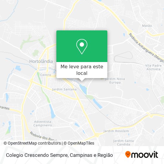 Colegio Crescendo Sempre mapa