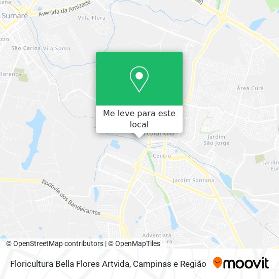 Floricultura Bella Flores Artvida mapa