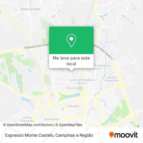 Expresso Monte Castelo mapa