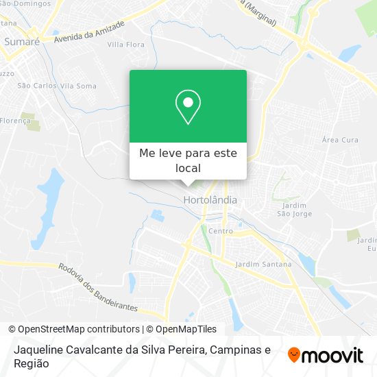 Jaqueline Cavalcante da Silva Pereira mapa