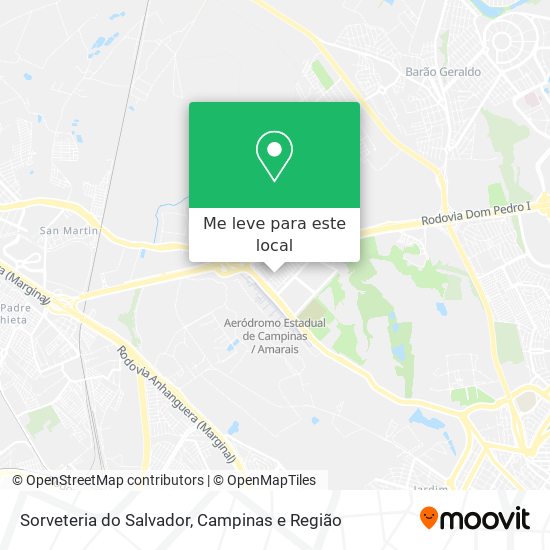 Sorveteria do Salvador mapa