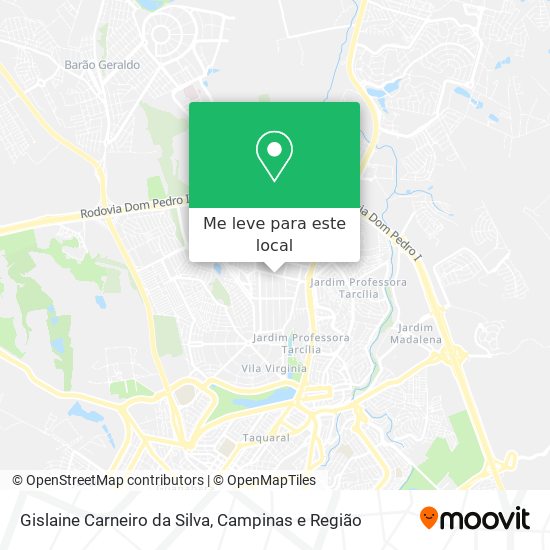Gislaine Carneiro da Silva mapa