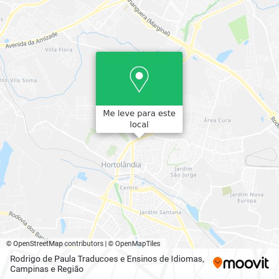 Rodrigo de Paula Traducoes e Ensinos de Idiomas mapa