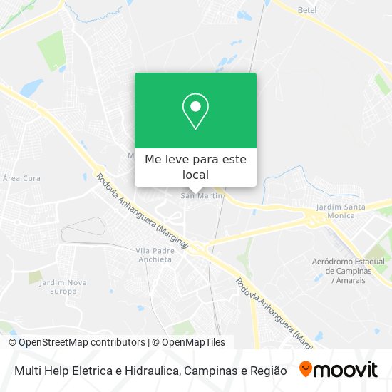 Multi Help Eletrica e Hidraulica mapa