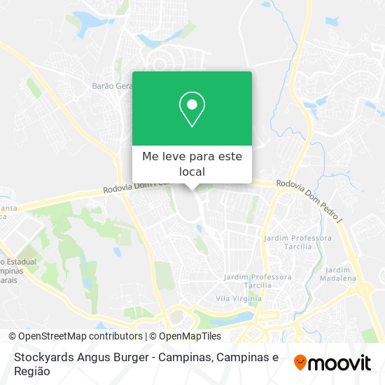 Stockyards Angus Burger - Campinas mapa