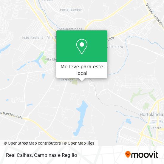 Real Calhas mapa