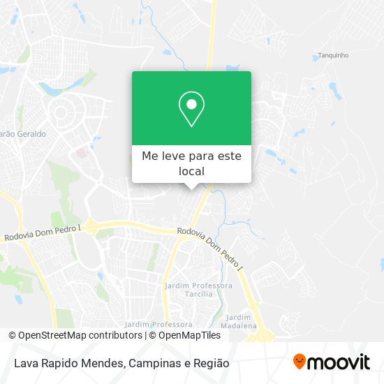 Lava Rapido Mendes mapa