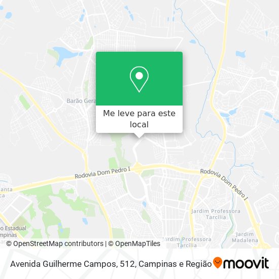 Avenida Guilherme Campos, 512 mapa