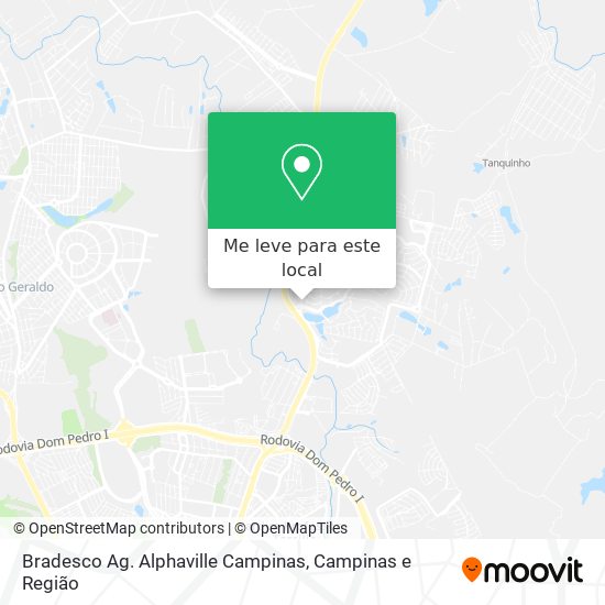 Bradesco Ag. Alphaville Campinas mapa