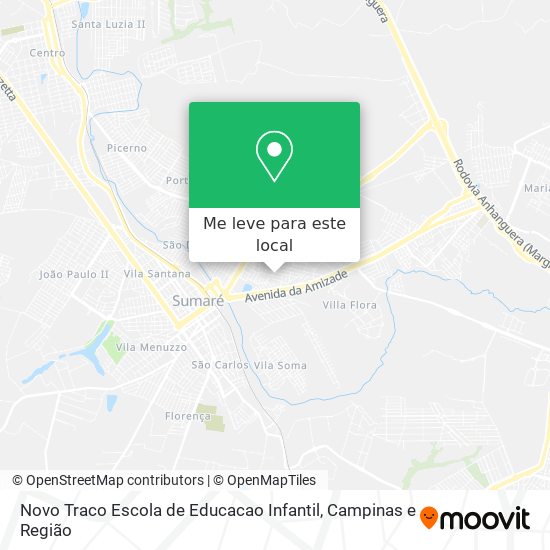 Novo Traco Escola de Educacao Infantil mapa