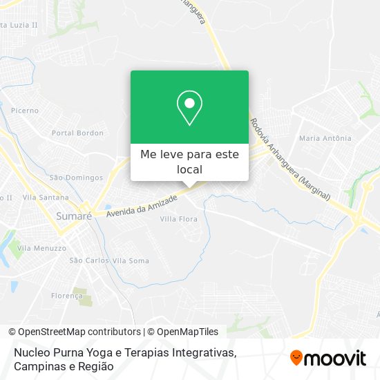 Nucleo Purna Yoga e Terapias Integrativas mapa